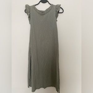 Flutter Sleeve TShirt Dress | Sage